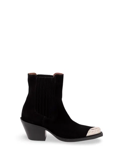 Paris Texas Dallas Metal-tip Cowboy Boots In Brown