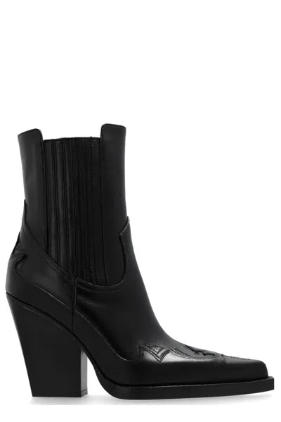 Paris Texas 110mm Dallas Cowboy Boots In Black