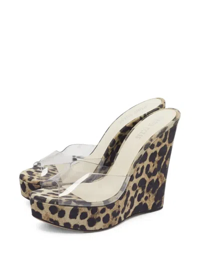 Pre-owned Paris Texas Deia Wedge Sandals In Neutrals