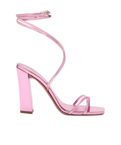 Paris Texas Diana 105mm Leather Sandals In Pink