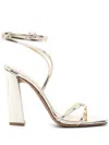 Paris Texas 105mm Liz Sandals In Gold