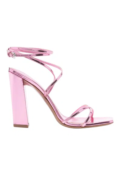 Paris Texas Diana 105mm Leather Sandals In Pink