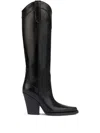 Paris Texas El Dorado Calf Leather Pointed-toe Boots