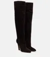 Paris Texas Elsa 100 Suede Over-the-knee Boots In Black