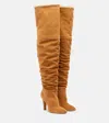 Paris Texas Elsa 100 Suede Over-the-knee Boots In Brown