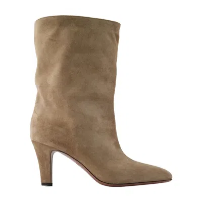 Paris Texas Elsa Slouchy Ankle Boots In Brown
