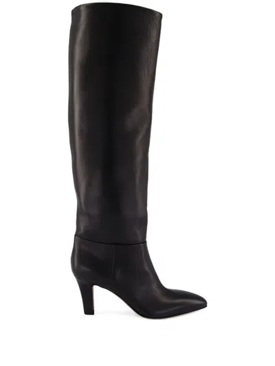Paris Texas Elsa Leather Boots In Black
