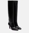 Paris Texas Elsa Leather Knee-high Boots In Black