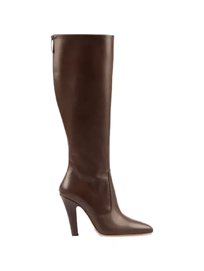 Paris Texas Elsa Pointed Knee-length Boots In Brown
