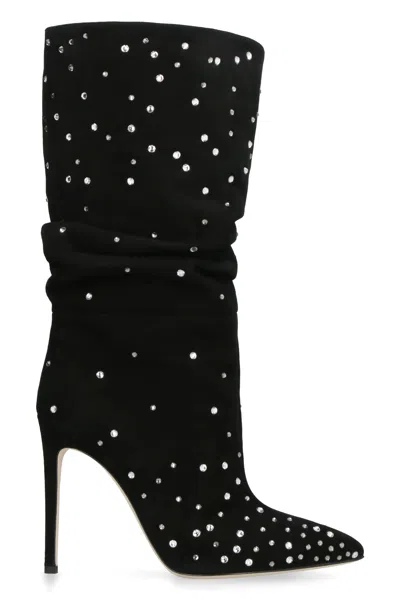 PARIS TEXAS PARIS TEXAS EMBELLISHED SUEDE HOLLY BOOTS