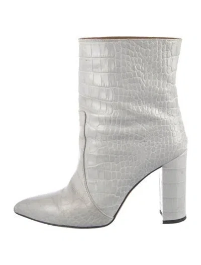 Pre-owned Paris Texas Embossed Leather Boots In Multi