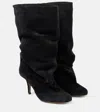 Paris Texas Esther Ankl Boot 105 High Heels Ankle Boots In Black Suede In Black