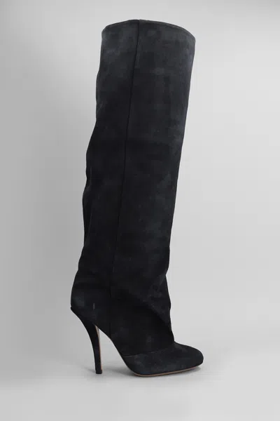 Paris Texas Esther Boot 105 High Heels Boots In Black Suede