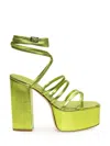 Paris Texas Melena 135mm Metallic Platform Sandals