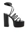 Paris Texas Evita Thick-soled High-heeled Sandals In Black