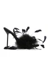 Paris Texas Feather Lidia Mules 105 In Black