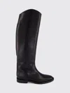 Paris Texas Solid Color Knee High Boots In Black