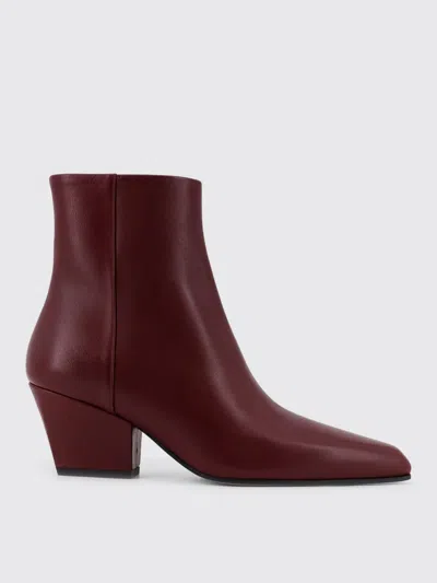 Paris Texas Flat Ankle Boots  Woman Color Red