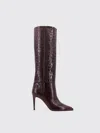 Paris Texas Crocodile-embossed 110mm Knee Boots In Red