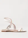Shop Paris Texas Flat Sandals  Woman Color White