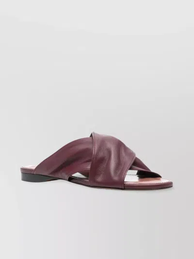 Paris Texas Flat Strappy Mules Open Toe