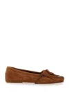 Paris Texas Fringe-detail Soft Suede Indiana Loafer In Brown