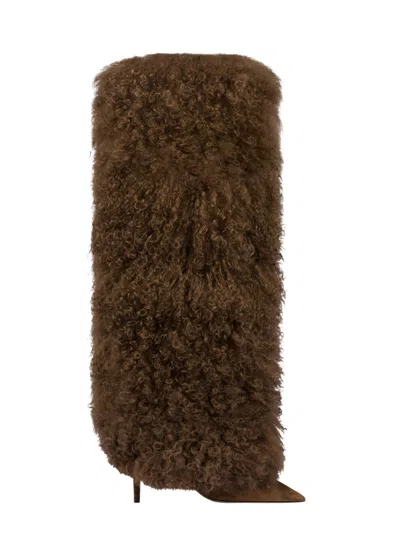 PARIS TEXAS FURRY STILETTO BOOT