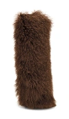 Paris Texas Furry Stiletto Boot 105 Heel In Brown