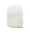 Paris Texas Furry Stiletto Midcalf Boots In White