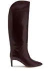 Paris Texas Gaia 60 Leather Knee-high Boots In Burgundy
