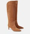 Paris Texas Gaia 60 Suede Boots In Beige