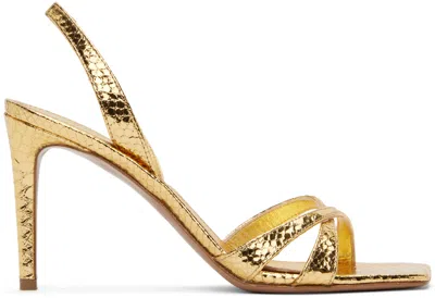 Paris Texas Gold Slingback 85 Heeled Sandals