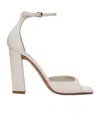 Paris Texas Grace Pin-button High-heeled Sandals In White