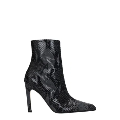 Paris Texas Gray Leather Ankle