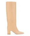 Paris Texas Knee-high Boots With Pointed Toe In Neutral