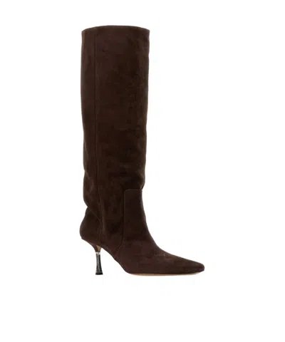 Paris Texas Heeled Boots In Brown
