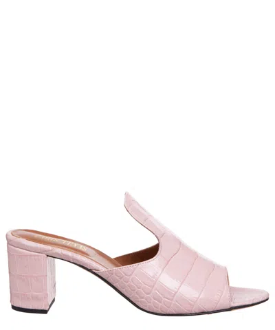 Paris Texas Heeled Mules In Pink