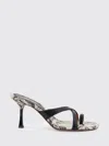 Paris Texas Lorena 80 Python Leather Sandals In Animal Print