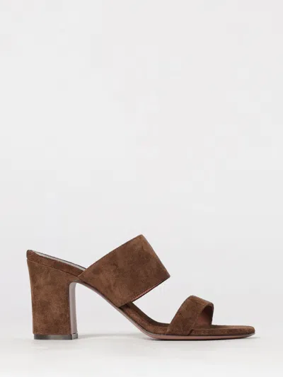 Paris Texas Heeled Sandal Woman Color Ebony In Animal Print