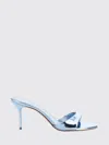 Paris Texas Light Blue Leather Heels In Blue