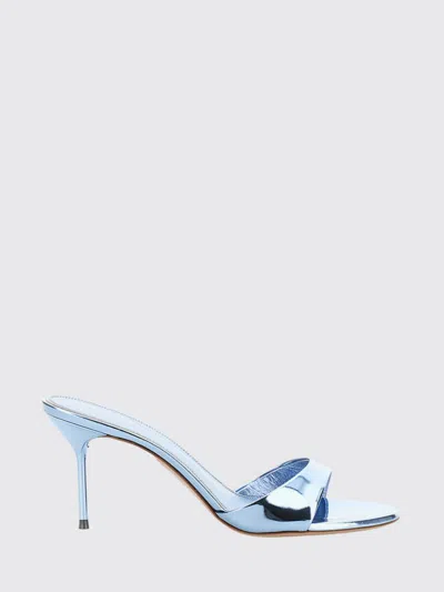 Paris Texas Light Blue Patent Leather Mule Sandals