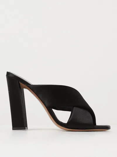 Paris Texas Black Dafne Heeled Sandals