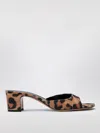 Paris Texas Printed Fabric Mules In Multicolor