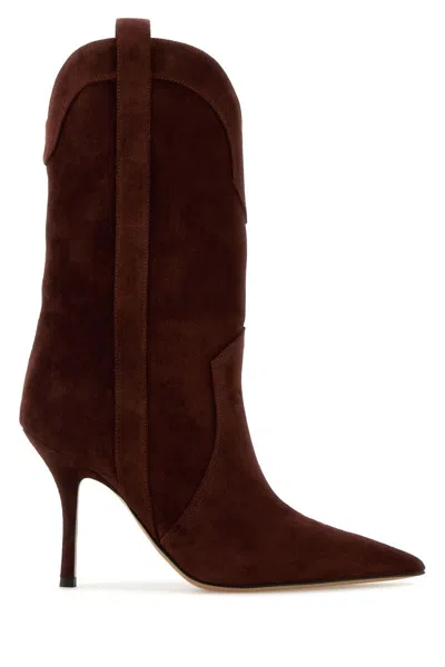 Paris Texas Heeled Shoes In Mahogany