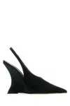 Paris Texas Slingback Wedge Heel Pumps In Offblack