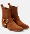 Paris Texas Helena 35 Suede Ankle Boots In Brown