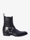 Paris Texas Helena Shiny Vintage Leather Ankle Boots In Black