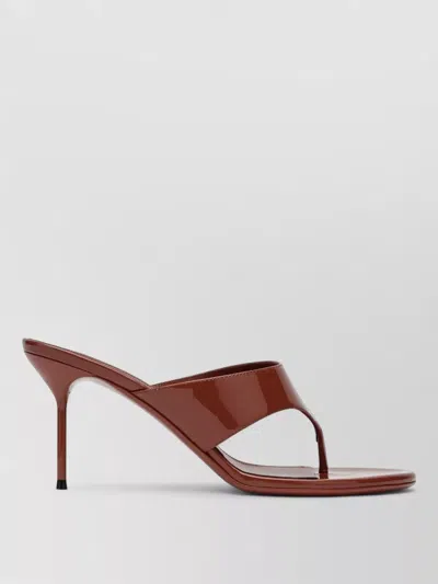 Paris Texas High Heel Sandals Glossy Finish Open Toe In Red