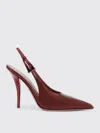 Paris Texas Jessica Slingback Mirror Leather Pumps In Burgundy