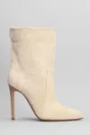 Paris Texas High Heels Ankle Boots In Beige